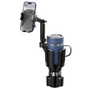 Porte-gobelet monté sur voiture - Adaptateur porte-gobelet pour camion pour la navigation, support de smartphone à bras étendu, finition de rotation de précision + base de grande capacité, matériel sy