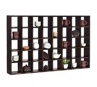 Porte-gobelet mural en bois massif, étagère à tasse à thé rustique, structure robuste, convient pour un affichage vertical ou horizontal et le rangement