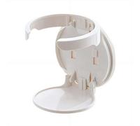 Porte-gobelet mural pliable portable - Organiseur de gobelets pour tasses Stanley, porte-tasse à café et bouteille d'eau, rangement de tasse de chevet pour la maison, le bureau, la voiture (blanc)