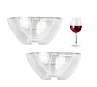 Porte-gobelet mural, porte-verre à vin mural,Plateaux de baignoire porte-gobelets suspendus - Support de verre à vin antidérapant, support de douche suspendu sans perceuse pour salle de bain