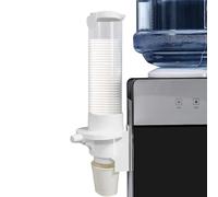 Porte-gobelet mural - Système de distribution à bouton-poussoir, design peu encombrant pour gobelets, retrait propre, rangement fiable pour la maison, pantry, bureau, rinçage buccal