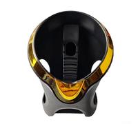 Porte-gobelet noir pour VTT et moto (doré) | S'adapte aux barres rondes et plates, compatible avec les barres de collision, aucun outil nécessaire, montage sécurisé
