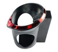 Porte-gobelet noir pour VTT et moto (rouge) | S'adapte aux barres rondes et plates, compatible avec les barres de collision, aucun outil nécessaire, montage sécurisé