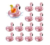 Porte Gobelet Piscine,Lot de 12 Porte-Boissons Piscine Gonflable,Porte Gobelets Gonflables,Flamant Porte-Boissons,Porte Gobelet Gonflable Piscine pour Beach Party Hawaii Summer Pool Party (B)