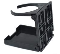 Porte-gobelet pliable en ABS pour grille d'aération de voiture avec mécanisme à ressort et support éponge tampon pour conteneurs de boissons et téléphones portables