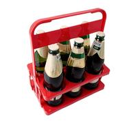 Porte-gobelet pliable - Porte-gobelet léger en polypropylène pliable | Porte-bouteilles de bière pour 6 bouteilles avec poignée, sac de transport isolé pour boissons