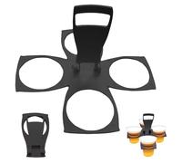 Porte-gobelet pliable pour 3 à 4 gobelets avec poignée, pour transporter du café, des boissons gazeuses, des pintes, des bières, des boissons, stable, réutilisable, taille de poche, festival, sport