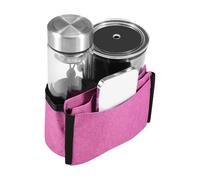 Porte-gobelet pliable pour valise, bagages, porte-gobelet, accessoire de voyage, accessoire pour voyageurs, tasses à café, hôtesse de l'air (rouge rose)