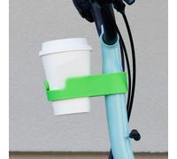 Porte-gobelet pliable pour vélo avec outil d'installation sans perçage en nylon et prise en main sûre (vert)