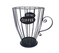 Porte-gobelet pour comptoir comme support de rangement pratique pour dosettes de café avec de la place pour 30 dosettes, idéal comme décoration de bureau, solution d'organisation élégante (C, taille