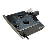 Porte-gobelet pour console centrale pour véhicules à gouvernail droit, conçu pour les modèles T5 2009 2015, OEM 7H285860130T, construit en ABS robuste et en métal (gris)