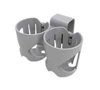 Porte-gobelet pour enfant à 2 emplacements pour la plupart des modèles de sièges auto et poussettes pour bébé Gris
