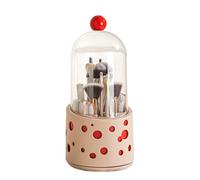 Porte-gobelet pour pinceaux de maquillage, organisateur de pinceaux de maquillage avec couvercle | Organisateur de pinceaux de maquillage mignon avec couvercle transparent - Porte-stylo avec insert