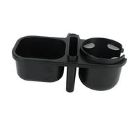Porte-gobelet pour Poussette bébé, Plateau à Collation Universel 3 en 1 pour Poussette à Rotation Complète pour Tout-petit Noir