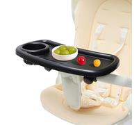 Porte-Gobelet pour Poussette,Organisateur Avec Rotation À 360 Degrés - Plateau de Rangement pour Poussette - Pour Courses Camping Pique-Nique Marche Plage Vacances Garçons Et