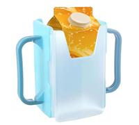 Porte-gobelet pour tout-petits - Porte-gobelet portable pour tout-petits, sac de jus et carton, porte-gobelet portable pour tout-petits, cadeau de pendaison de crémaillère dans la cuisine, bleu (lake