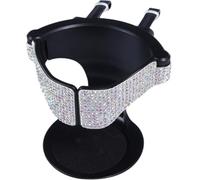 Porte-gobelet pour Véhicule en Plastique, Support à Grille D'aération | Rhinestones Décoratifs, D’attaches Incluses, Patin Antidérapant, Usage Stable pour Canettes