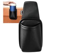 Porte-gobelet pour vitre Clip Multifonction sécurisé Facile Cuir PU | Support de canette de soda rangement auto pour Roadtrip Trajet Autoroute Camping Conduite