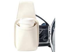 Porte-gobelet pour vitre de Voiture Cuir PU Universel Résistant aux Rayures | Support de canette de soda rangement auto pour Roadtrip Trajet Autoroute Camping Conduite