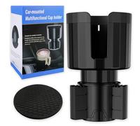 Porte-gobelet pour voiture - Accessoire de voiture - Avec base réglable et dessous de verre - Pour voiture