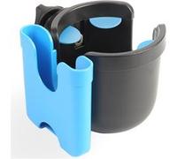 Porte Gobelet Poussette avec Support Telephone 2 en 1 FONGWAN Réglable pour Gourdes, Café - Bleu Bleu G