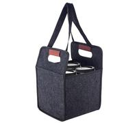 Porte-gobelet réutilisable pour un transport facile, sac fourre-tout pliable avec poignées pour les trajets quotidiens, voiture, pique-nique, croisière, fête, épicerie, voyage, plats à emporter, plein