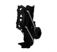 Porte-gobelet rotatif à 360 degrés pour vélo, moto, vélo, scooter, VTT, poignées renforcées, différents types de bouteilles (noir teinté à l'encre)