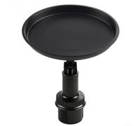 Porte-gobelet rotatif pour voiture avec plateau extensible et support de téléphone pour console de véhicule, rangement de boissons, noir (A)