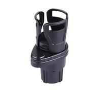 Porte-Gobelet Stable Et Antichoc Porte-gobelet Voiture Multifonction 4 En 1 Universel Rotatif À 360 Degrés Extenseur Adaptateur Double Tasse Organisateur Montage Téléphone Pièce Support Gobelet(Black)