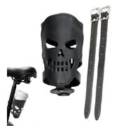 Porte-gobelet universel en forme de tête de mort pour VTT - 6,9 x 7 pouces - Avec sangles, bouteille de scooter, gobelet, bidon, fixation de poignée - Support de voyage - Accessoire de garde-boue de