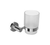 Porte-gobelet + verre Eo Classique Forme circulaire Chrome