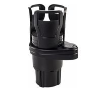 Porte-gobelet Voiture Extensible et Rotatif - Support de Gobelet Universel avec Base Ajustable pour Bouteilles de Grande Taille, Canettes, Tasses - Organisateur de Voiture Robuste et Antidérapant