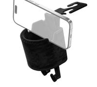 Porte-gobelet voiture Plateau appui-tête floqué multifonction gain de place | Porte-gobelet de siège arrière Pour boissons téléphone mobile clés berline camping-car camion trajets tourisme Noir