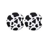 Porte Gobelet Voiture Pour Dessous Verre Absorbant Et Antidérapant Voiture Motif Vache Mignon Console Centrale