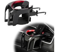 Porte Gobelet Voiture pour Lexus ES VII (XZ10) 2018-2024, Porte-gobelet de Ventilation de Voiture Réglable Support Ventilation,Support Boisson,Red