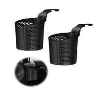 Porte Gobelet Voiture, Support Bouteille Canette, Universels Porte-gobelet de Voiture Accroché pour Boisson, Thermos, Café, Bouteille, Mini Poubelle, 8,5 cm de Diamètre(Noir), 2 Pièces