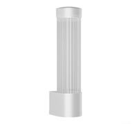 Porte-gobelets en papier et distributeur avec couvercle anti-poussière, conçu pour ranger et organiser les gobelets en papier pour les garder propres et prêts pour une utilisation facile (blanc long)