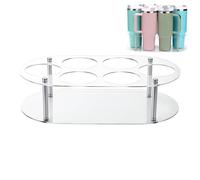 Porte-gobelets, organisateur de bouteilles d'eau, design de rangement à 6 emplacements, structure empilable robuste, base antidérapante, idéal pour les comptoirs de cuisine et l'organisation efficace