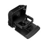 Porte Gobelets Voiture Compatible Avec VW Pour EOS 2006-2011 Beige Noir Centre Bar Accrochoir Central Porte Gobelet Arrière 1K0862532 1K0862532C(Black)