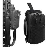 Porte-Gourde avec Sangle - Sac Porte-Bidon à Bandeoulière - Sac à Bandoulière Sportif avec Pochette de Gym pour Le Camping Le Voyage Les Activités de Plein Air et Cyclisme