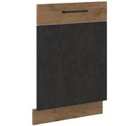 Generique – Porte habillage lave-vaisselle ROCK – Chêne Lancelot et gris Matera – 60 cm