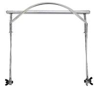 Porte - Harmonica 24 Trous, Support Réglable pour Cou, Accessoires Instrument à Vent, Alliage Métallique Robuste - Léger, Stable et Confortable pour Joueurs Professionnels (24 trous argent)