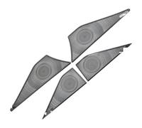 Porte Haut-Parleur Couverture pour Haval H6 3e Génération 2021 2022 2023 GT DHT PHEV Haut-parleurs Portière Voiture Cache Décoration Stéréo Garniture Audio(B-Black)