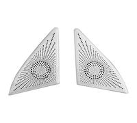 Porte Haut-Parleur Couverture pour Haval H6 3e Génération GT DHT PHEV 2021 2022 2023 Haut-parleurs Portière Voiture Cache Décoration Stéréo Garniture Audio(A-Silver)