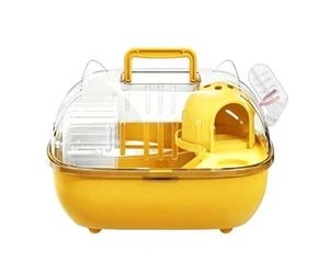 Porte-hérisson - Cage De Voyage Portable Transparente De 580 G, Petite Boîte De Transport pour Animaux De Compagnie, Étui pour Habitat Ventilé, Bouteille d'eau Incluse | Gerbille Lapin Furet Sour
