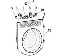 Porte Hublot Complet Rep 12 Pour Lave Linge Ariston - C00274774 G
