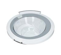 PORTE HUBLOT COMPLÈTE POUR LAVE-LINGE BOSCH SIEMENS BALAY 00704286 BLANC/INOX