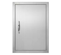 Porte inox cuisine extérieure - VEVOR - Porte d'Accès pour Cuisine Extérieure Simple en Inox 457x610x45mm Barbecue avec Poignées