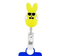 Porte-insigne de, portefeuille d'identité de mignon - Conception de paillettes de dessins animés en acrylique Clip rétractable | Porte-carte badge badge, clip de carte d'identité pour les enseignants