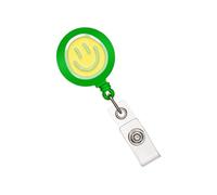 Porte-insigne De Visage Souriant Rétractable Avec Une Courroie Métallique Clip ABS ACCESSOIRS DE KEYCHAIN POUR BADGE RÉTRACTABLE OFFICIE
